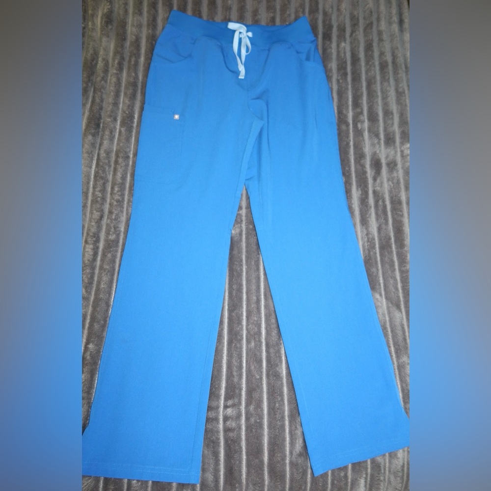 Figs Royal blue scrub pant